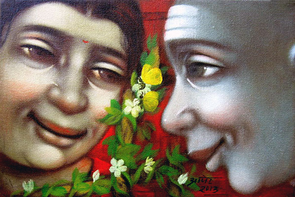                             Love, 8 x 12, Acrylic on Canvas by Pramod Apet
                        