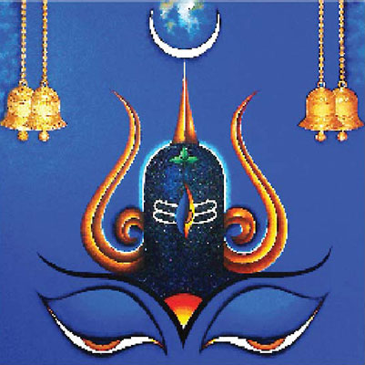 Shiva, 36 x 36, Acrylic on Canvas by Subhash Wagh