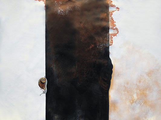 Untitled - I, 30 x 24, Acrylic on Canvas  by Umesh Nayak
