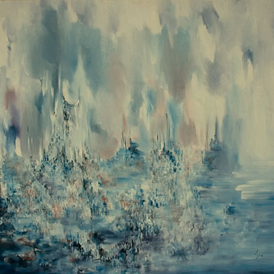                             Sublimation, 2013, Oil on Canvas by Lynn Hilloowala
                        